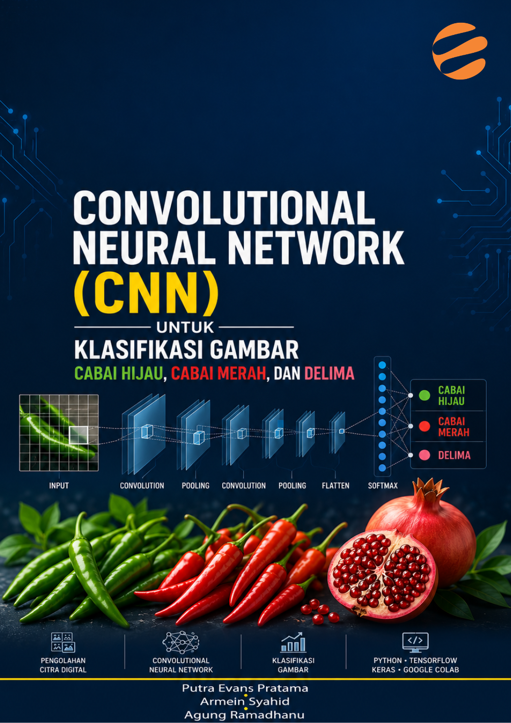 CONVOLUTIONAL NEURAL NETWORK (CNN) UNTUK KLASIFIKASI GAMBAR CABAI HIJAU, CABAI MERAH, DAN DELIMA - Image 1